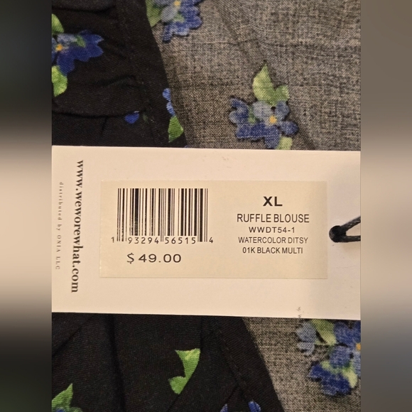 💚 NWT We Wore What Floral Blouse - Picture 6 of 10
